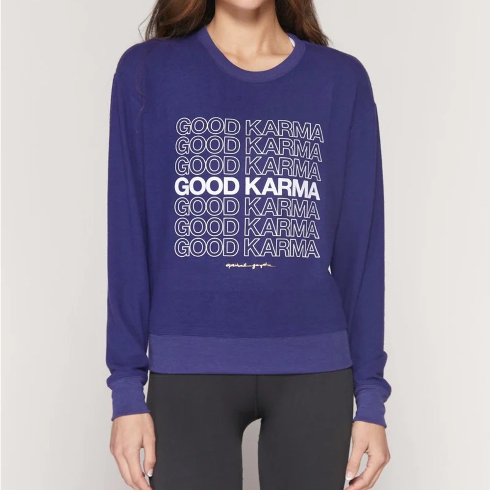 Spiritual Gangster Good Karma Crew Neck - Picture 2 of 5